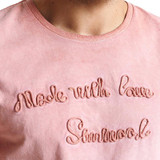 SIMWOOD 2017 Summer New T Shirt Men 100% Pure Cotton Vintage Letter embroidered Slim Fit Tops Brand Clothing TD1152