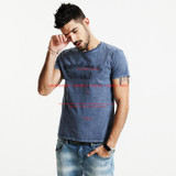 SIMWOOD 2017 Summer New T Shirt Men 100% Pure Cotton Vintage Letter embroidered Slim Fit Tops Brand Clothing TD1152