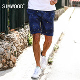 SIMWOOD 2017 Summer New Casual Shorts Men Hawaii Botanical Pattern Cotton  Slim Fit Plus Size Brand Clothing  XD017008