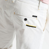 SIMWOOD 2017 Summer New  Shorts Men White Slim Fit Knee Length  Zipper Fly Cotton Brand Clothing XD017006