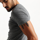 SIMWOOD 2017 Summer Brand Men's Short-sleeved Cotton skinny T-shirt  Shirt Solid Casual O-Neck Male Tops & Tees Plus Size TD1067