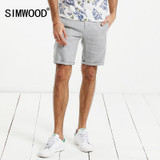 SIMWOOD 2017 Summer Casual  Shorts Men 100% Pure Linen Thin Breathable Slim Fit Plus Size XD017003