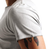 SIMWOOD 2017 Spring Summer New Fashion Vintage T Shirts Men 100% Pure Cotton  Curled  Hem Slim Fit Shorts Sleeve   TD1158