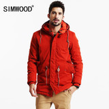 SIMWOOD 2017 New Winter long Coats Men Warm Casual Jacket outerwear fashion thick parkas brand clothing High Quality MF9502