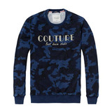 Simwood 2017 New Spring Camouflage Letter Printing Chic Designed Round Neck Full Sleeve Men Sweatshirt WY8010