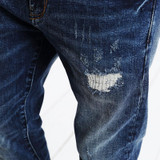 SIMWOOD 2017 New Autumn Winter Jeans Men Causal Fashion Trouser Denim Pants Male Patchwork Hole Brand Clothing  SJ6031