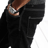 SIMWOOD 2017 New  Jeans Men Autumn Winter Fashion black  Slim Fit Trousers Denim Pants Brand clothing  High Quality SJ6072