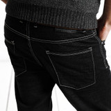 SIMWOOD 2017 New  Jeans Men Autumn Winter Fashion black  Slim Fit Trousers Denim Pants Brand clothing  High Quality SJ6072
