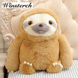 Simulation Sloth Baby Doll Lifelike Sloth Plush Toys Stuffed Dolls Kids Toys Lovely Doll Girlfriend Best Gifts Brinquedos WW36
