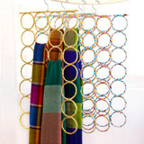 Simply life Creative O shape ring hook Scarves shawls tie towels hanger wardrobe organizer clothes rack