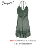 Simplee Strap backless mini summer dress women V neck tassel sexy lace white dress female 2018 streetwear beach dress vestidos Simplee Strap backless mini summer dress women V neck tassel sexy lace white dress female 2018 streetwear beach dress vestidos