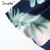 Simplee Ruffles off shoulder print jumpsuit women High waist backless sleeveless flower playsuit Summer causal beach overalls