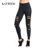KAYWIDE 2017 Women Pants Trousers Series New Style High Waist Bottom Hollow Out Fitness Elastic Leggings For Women ZC1706