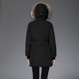 Kaximei Women Outwear Coat White Duck Down Full Down Jacket 2017 New Arrival High Collar Hooded Wear 6058