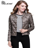 Kaximei Winter Jackets Women Hooded 100% White Duck Down Ultralight Slim Diamond Solid 2017 Autumn New Arrival Ladies Coat Plus