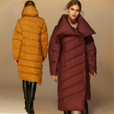 Kaximei White Duck Down Full Down Jacket Women 2017 New Arrival Loose Bread 3D Wear Outwear Coat 1228