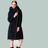 Kaximei White Duck Down Full Down Jacket Women 2017 New Arrival Irregular Pockets Wear Outwear Coat 80588