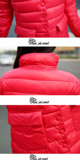 Kaximei 90% White Duck Down Full High Collar Down Jacket Women 2017 New Arrival Button Windproof Collar collar Coats Size 5015