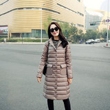 Kaximei 90% White Duck Down Full High Collar Down Jacket Women 2017 New Arrival Button Windproof Collar collar Coats Size 5015