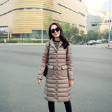 Kaximei 90% White Duck Down Full High Collar Down Jacket Women 2017 New Arrival Button Windproof Collar collar Coats Size 5015