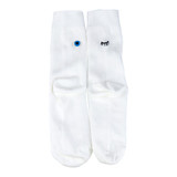 kawaii Women Embroidery White Socks Women's Cute Candy Moon Crossing Heart Chinese Love Korean Love Pattern Cotton Sock