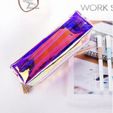 Kawaii Women Colorful Laser Transparent Cosmetic Bags Case Cosmetic Bag Makeup Pouch