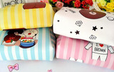 Kawaii Tsum Tsum Brown Bear Cony Rabbit Cosmetic Bag PU Storage Bag Keychain 16*10*6.5CM For Kids Christmas Gifts Brinquedos