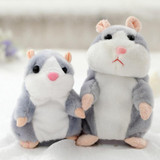 Kawaii Talking Hamster Plush Toys Sound Record Plush Hamster Stuffed Toys for Children Kids Birthday Gift 16cm