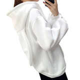 Kawaii Sweet Rabbit Ears Hooded Sweatshirt Women Embroidery Pink Hoodies Loose Loose Long Sleeve Tracksuits Pullovers Moletom