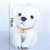 Kawaii Small Dog Soft Plush Toys Bell Dog Mini Dolls Pendant With Sucker For Children Girlfriend Gifts Kids Toy Birthday Gift