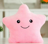 Kawaii Star Pillow Plush Toys Cute Luminous Pillow Toy Led Light Pillow Glow in Dark Plush Pillow Doll Toys for Children Kids