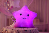Kawaii Star Pillow Plush Toys Cute Luminous Pillow Toy Led Light Pillow Glow in Dark Plush Pillow Doll Toys for Children Kids