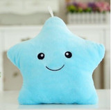 Kawaii Star Pillow Plush Toys Cute Luminous Pillow Toy Led Light Pillow Glow in Dark Plush Pillow Doll Toys for Children Kids