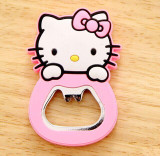 Kawaii Rubber Cover Opener , Hello Kitty 6*4CM Beer Bottle Opener Bottle Beer Opener Helper ; Stainless Steel Opener