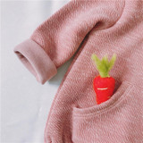 Kawaii Rabbit Newborn Baby Rompers Winter Warm Baby boys Girls Clothing Long Sleeve Hooded Jumpsuit Kids Outwear For Kids Gift