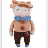 Kawaii Plush Stuffed Animal Cartoon Kids Toys for Girls Children Baby Birthday Christmas Gift Angela Rabbit Girl Metoo Doll/35CM