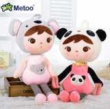 Kawaii Plush Animals Cute Backpack Pendant Baby Kids Toys for Girls Birthday Christmas Keppel Doll Panda Metoo Doll