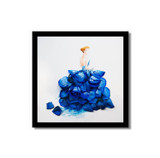 Kawaii Cute The beautiful petals fairy Poster Print  Modern Nordic Nursery Wall Art Picture  Room Decor Canvas Painting No Frame