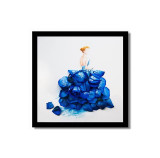 Kawaii Cute The beautiful petals fairy Poster Print  Modern Nordic Nursery Wall Art Picture  Room Decor Canvas Painting No Frame