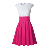 Kawaii Dress Beach Summer Women Cute 2017 Flare Dresses Mini A Line Party Dress Vestidos Mujer Robe Femme Plus Size