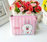 Kawaii Brown PU Leather Bear Coin Purse Cute Kids Cartoon Wallet Coin Pouch Children Friends Purse Holder Women Coin Wallet