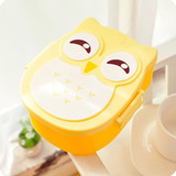 Kawaii Candy Color Owl Lunch Container Microwave Oven Bento Container Case Dinnerware Children's Birthday Gift