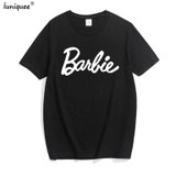 kawaii Barbie sweet College style women t-shirt 2018 summer hot sale cute t shirt 100% cotton fashion casual slim fit top tees