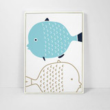 Kawaii Animal Hot air Poster Print  Modern Nordic Cartoon Nursery Wall Art Picture Kids Baby Room Decor Canvas Painting No Frame