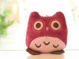 Kawaii 3Colors - OWL DOLL Plush Stuffed TOY ; Keychain Sucker String Pendant Plush TOY DOLL ; Weddng Bouquet TOY DOLL