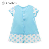 Kavkas Baby Girl Dress Vestido Infantile Summer Blue Color Christening 1 Year Birthday Dress Vestido Infantil Menina