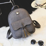 Kavard Women Backpacks 2017 Designer School Bag Backpack For Teenagers Girls Fashion Tassel Soft PU Leather High Quality bagpack