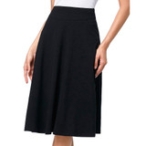 Kate Kasin Short Skirt Knee Length Ladies 100% Cotton Skirts Women Navy Blue Saias Longa 2017 Femininas Formal Jupe Femme