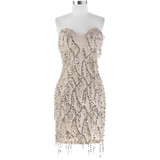 Kate Kasin Short Sequin Cocktail Dresses 2018 Knee Length Summer Party Gown Sexy Sleeveless Tassel Robe de Cocktail Dress 1041