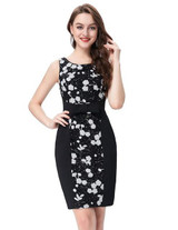 Kate Kasin Short Black Cocktail Dresses with Beading Flower Pattern Robe de Cocktail Party Dress Cocktailjurk 2017 Prom Dresses